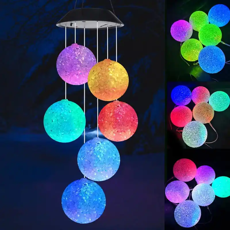 Beperkt Aanbod LumiSphere - Kleurrijke Solar Hanglampen – LED Zon Ballen voor Tuin en Terras, Decoratieve Buitenverlichting