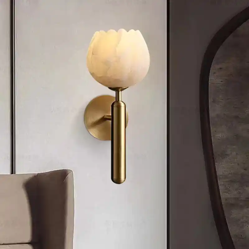Alleen Vandaag LuxeLicht - Romantische Wandlamp met Marmeren Afwerking