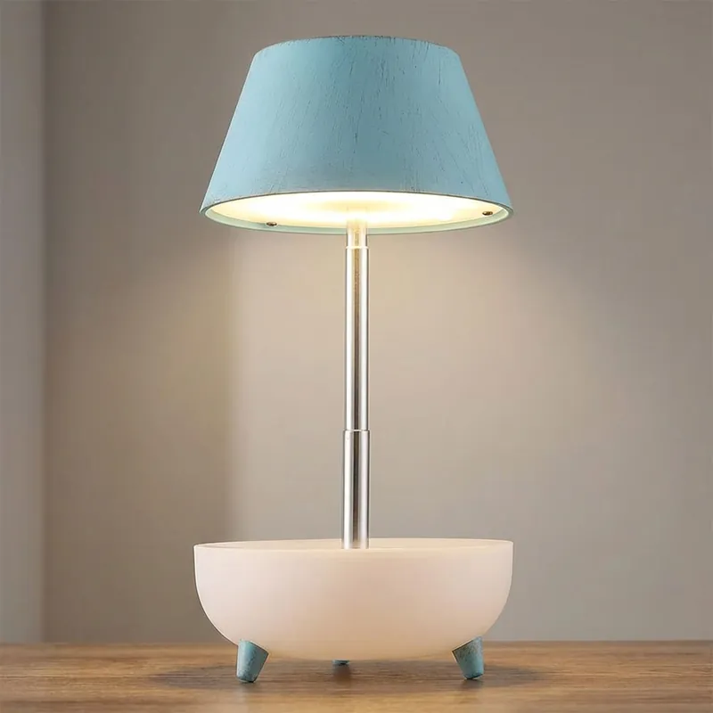 Beperkte Voorraad LED tafellamp, blauw, touch dimmer, oplaadbare batterij, H 22,5 cm
