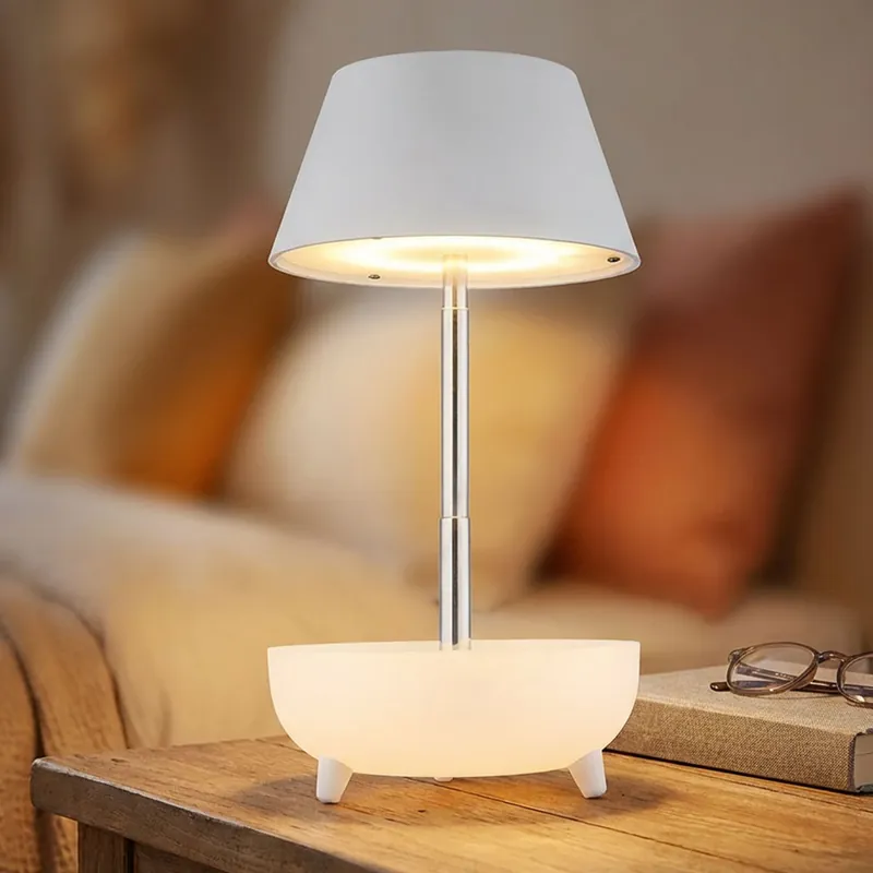 Seizoensaanbieding LED tafellamp, touch dimmer, oplaadbare batterij, wit, H 22,5 cm
