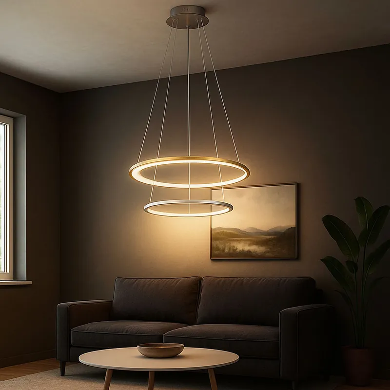 Weekendaanbieding LED hanglamp, goud, dimbaar, nachtlamp, timer, afstandsbediening