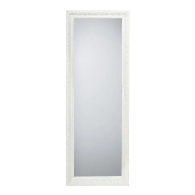 Wandspiegel, wit hout, H 150 cm Hete Deal