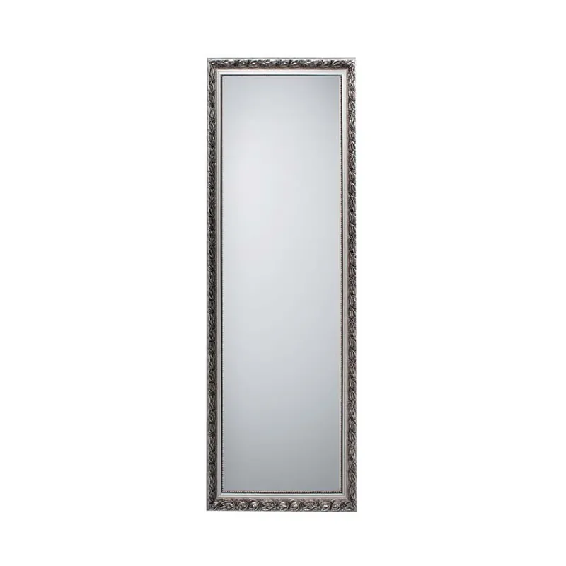 Wandspiegel, zilver hout, H 150 cm Speciale Aanbieding