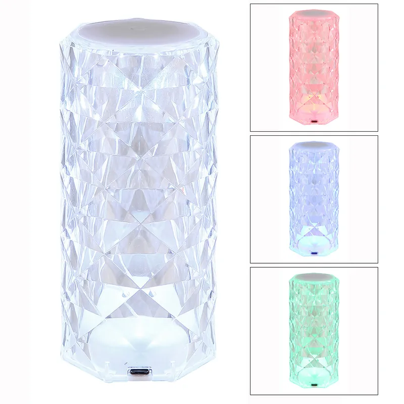 LED tafellamp, RGB kleurwisselaar, aanraakschakelaar, H 15,8 cm Exclusieve Aanbieding