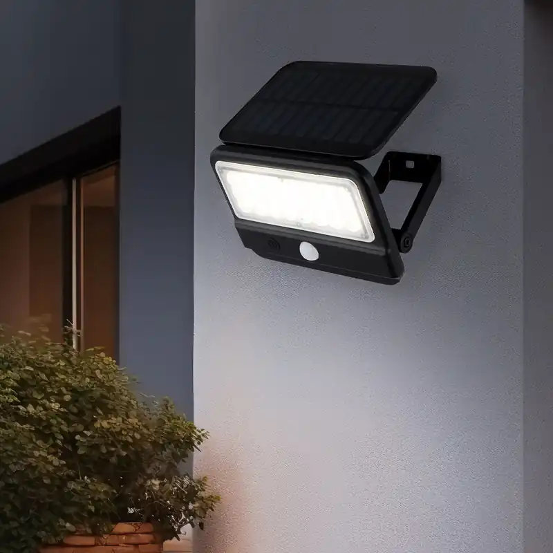 Laatste Versie LED solar wandlamp, beweegbaar, bewegingsmelder, H 10,4 cm