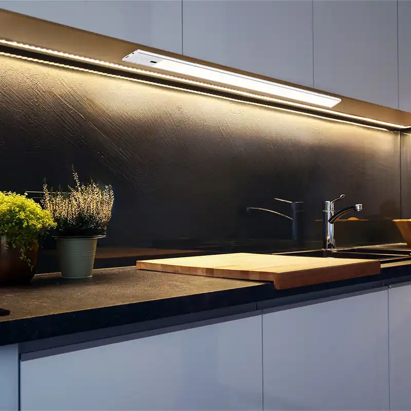 LED lampen voor onder de kast, aluminium, zilver, dimbaar, sensor, L 24 cm Koop Online