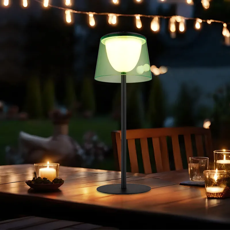 LED tafellamp, voor binnen en buiten, oplaadbare batterij, touchdimmer, H 34 cm Gereduceerde Prijs