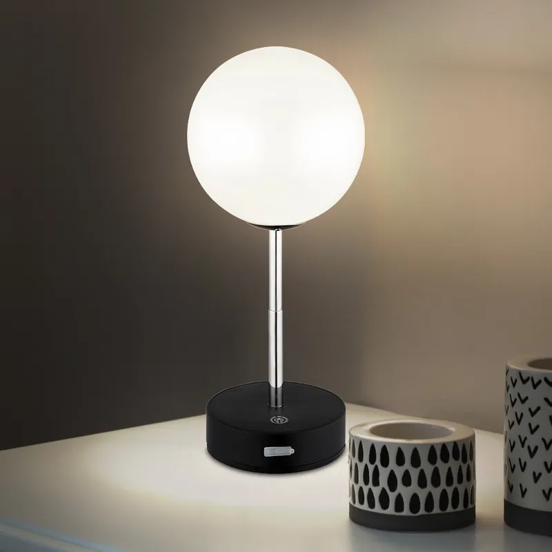 Flitsaanbieding LED tafellamp, touchdimmer, verstelbaar, USB, H 28 cm