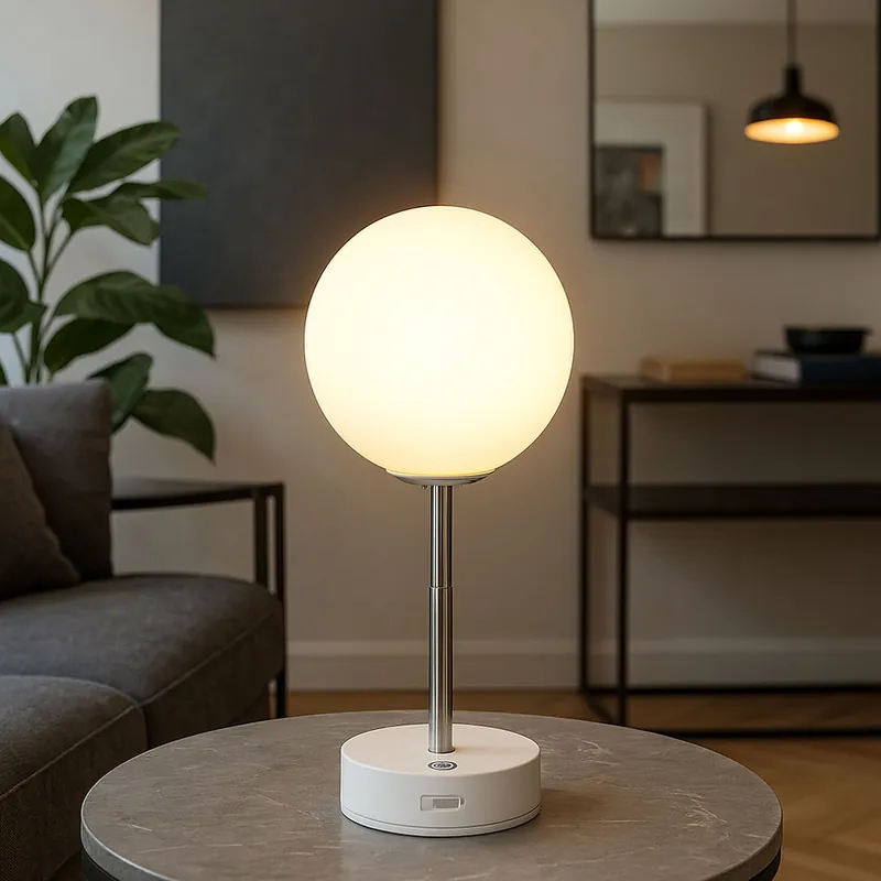 Nieuw LED tafellamp, oplaadbare batterij, touchdimmer, in hoogte verstelbaar, H 28 cm