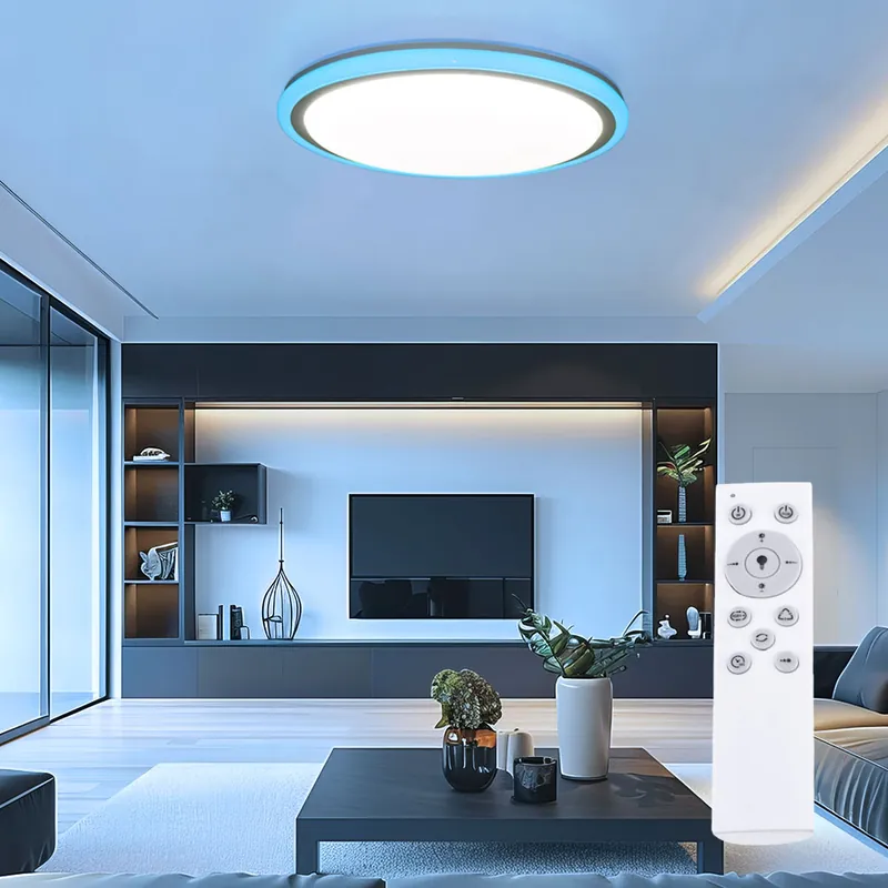 RGB LED plafondlamp, afstandsbediening, dimbaar, D 60 cm Gecertificeerd