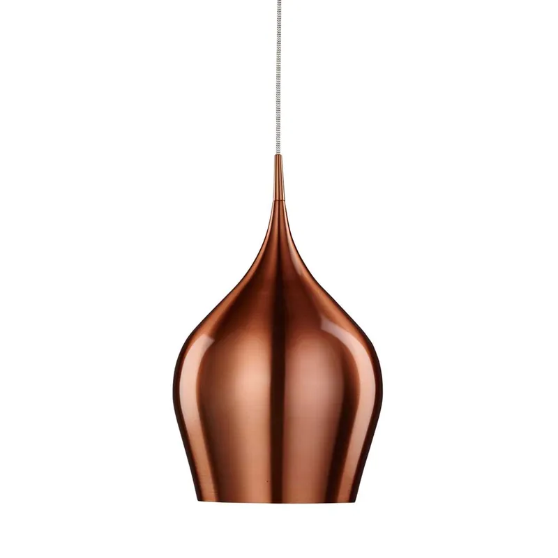 Hanglamp, koper, aluminium, H 160 cm, VIBRANT Dagaanbieding