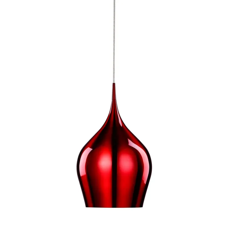 Must-Have Hanglamp, wijnrood, aluminium, H 160 cm, VIBRANT