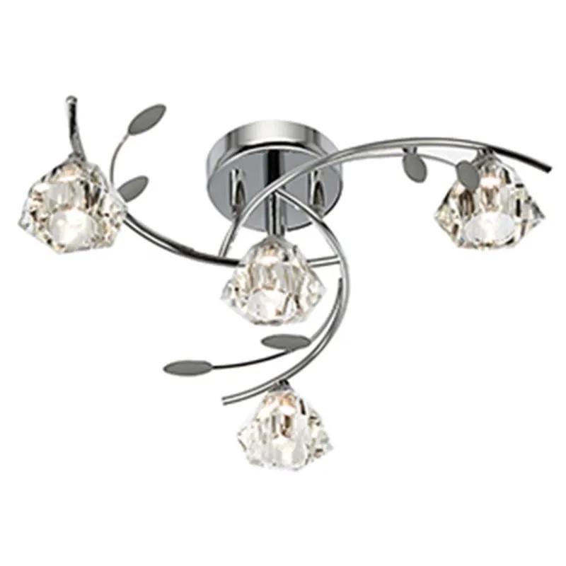 Plafondlamp, chroom, 48 cm, SIERRA Direct Verzonden