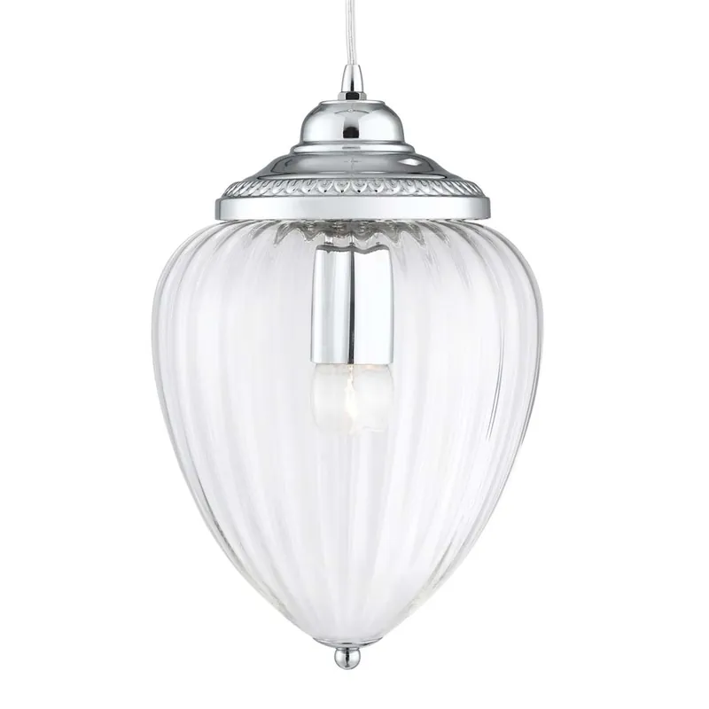Hanglamp, chroom, H 100 cm, PINEAPPLE Weekendaanbieding