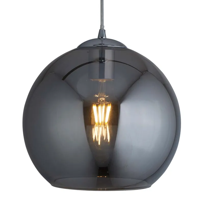 Gratis Retour Hanglamp, chroom, H 120 cm, verstelbaar, BALLS