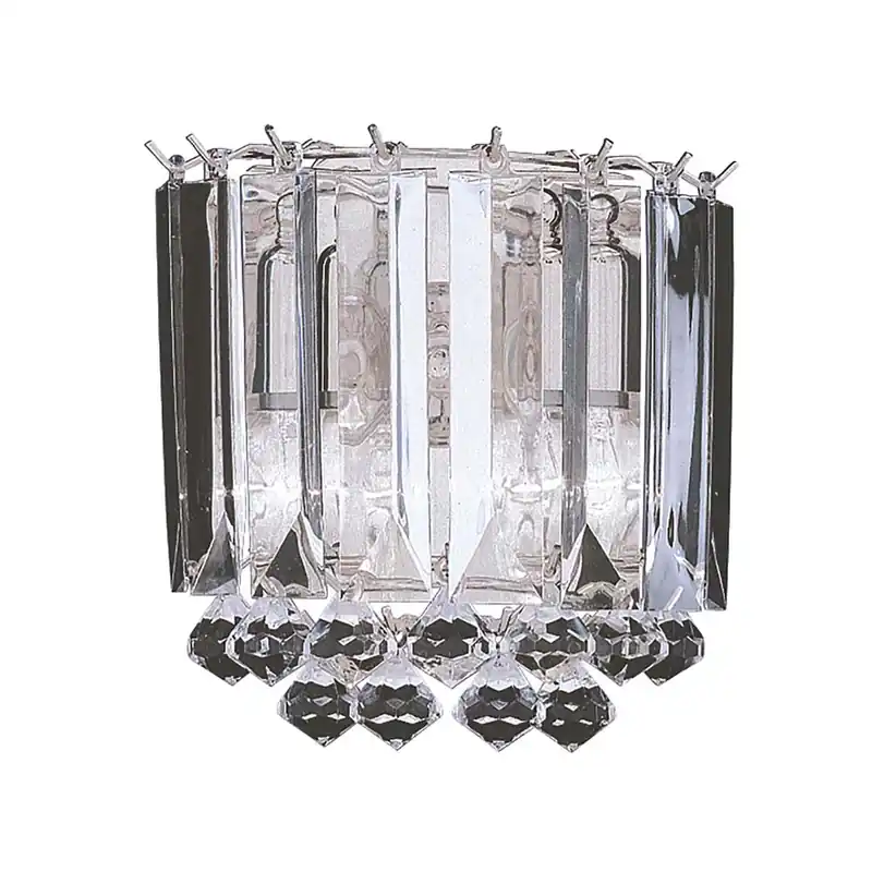 Express Levering Wandlamp, chroom, H 23 cm, SIGMA