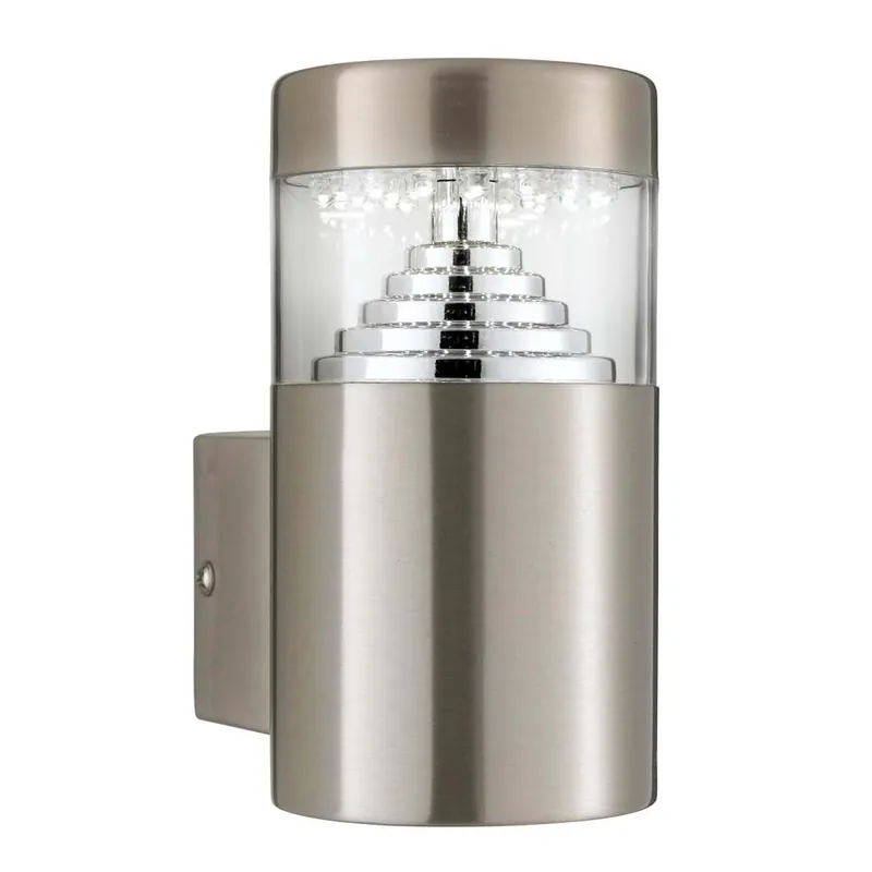 LED wandlamp, roestvrij staal, H 14 cm, BROOKLYN Dagaanbieding