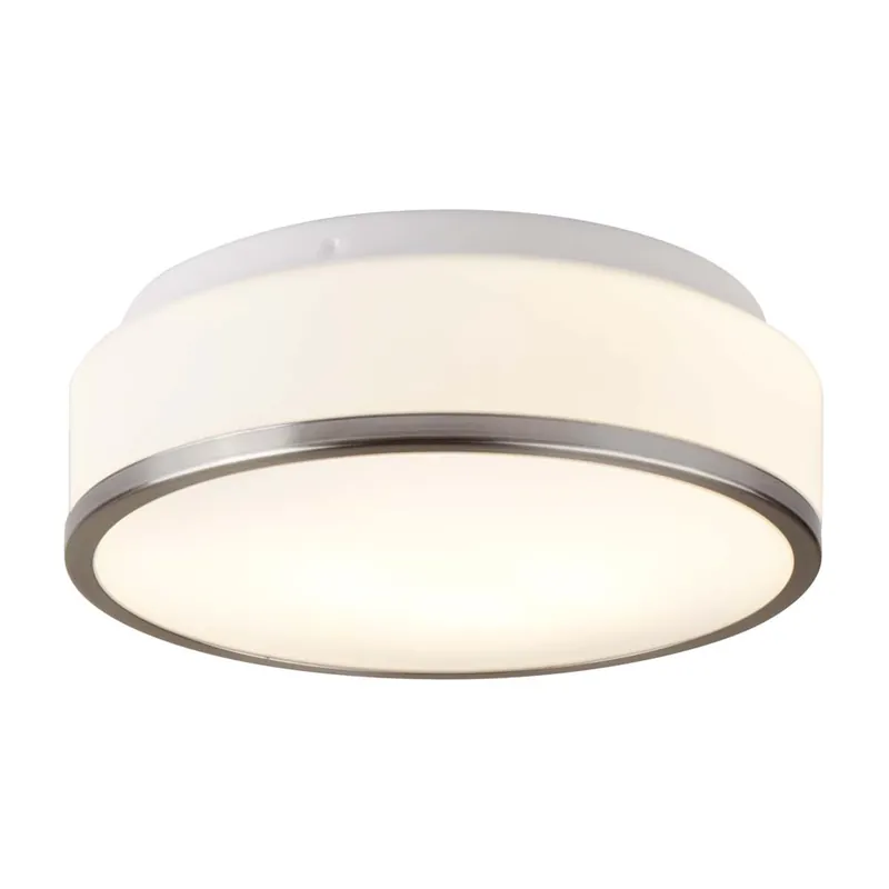 Plafondlamp, zilver, wit, 29 cm, DISCS Lage Prijs