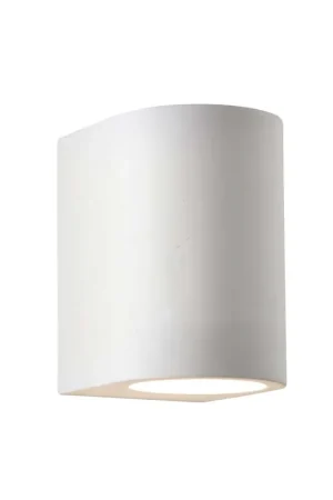 Wandlamp, wit, H 15 cm, GYPSUM Superprijs