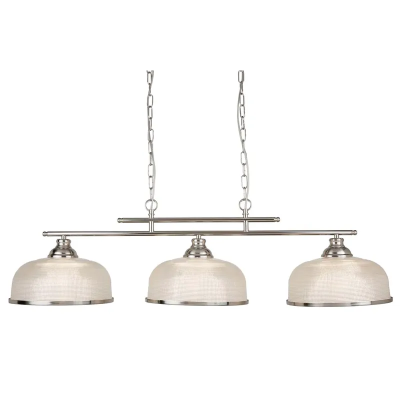 Plafondlamp strip, zilver, tweedelig, L 99 cm, BISTRO II Lage Prijs