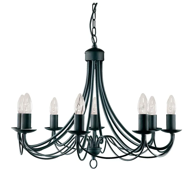 Lage Kosten Plafondlamp, zwart, H 100 cm, MAYPOLE