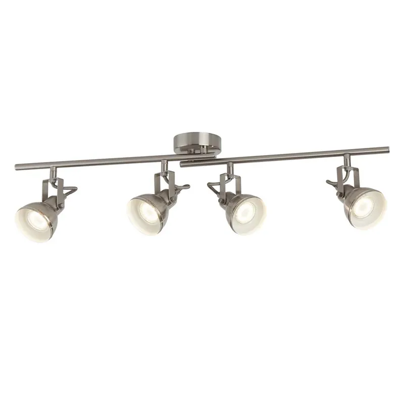 Plafondlamp, zilver, wit, L 81 cm, FOCUS Seizoensaanbieding