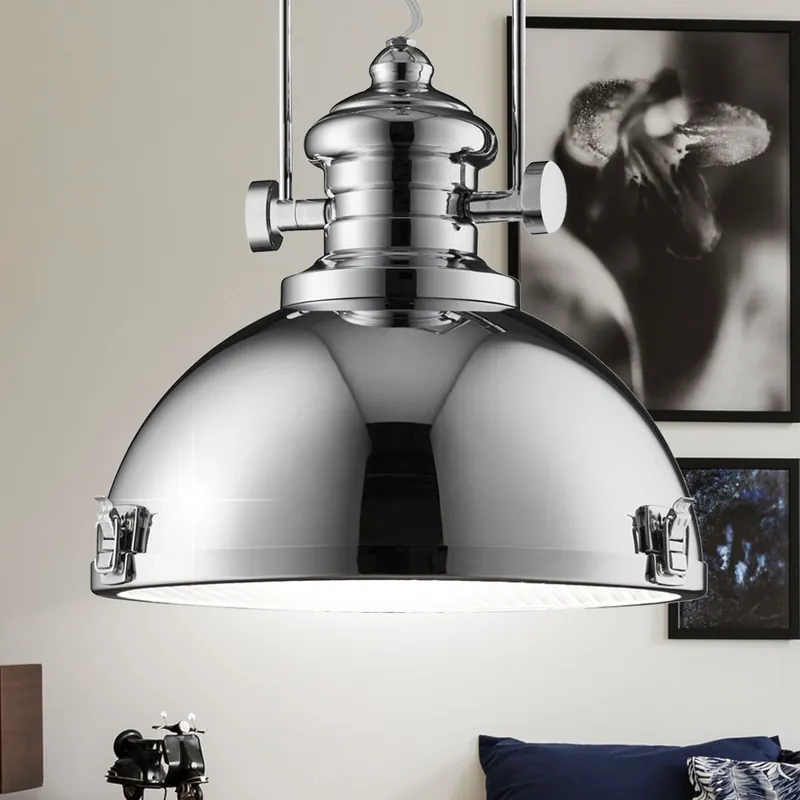 Express Levering Hanglamp, staal, chroomkleurig, 30,9 cm