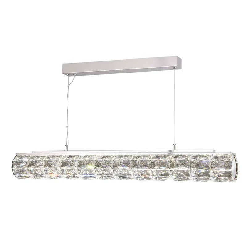 Nieuw LED hanglamp, kristallen, glas, dimbaar, H 150 cm, REMY