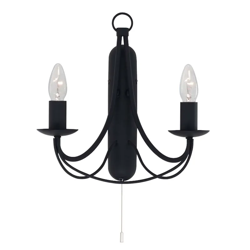 Wandlamp, zwart, 31 cm, MAYPOLE Finale Uitverkoop