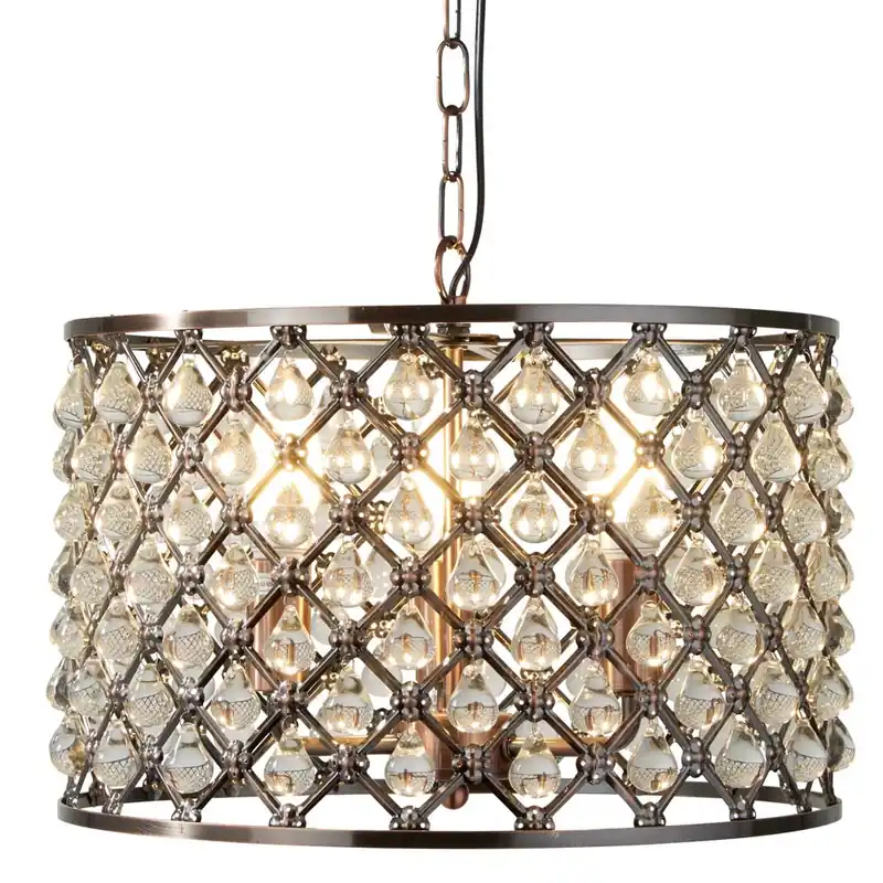 Hanglamp, antiek koper, H 100 cm, MARQUISE Betrouwbaar
