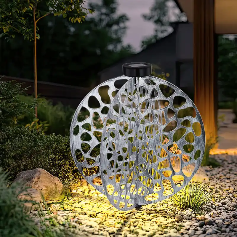 Lage Kosten LED solarlamp, grondspies, bol, H 51 cm