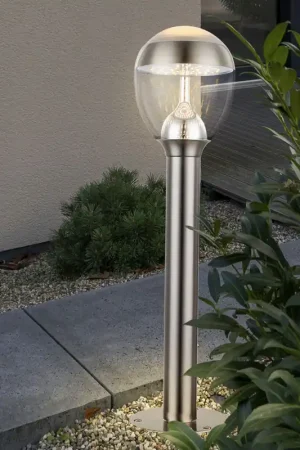 Alleen Vandaag LED vloerlamp, roestvrij staal, zilver, IP44, H 59 cm