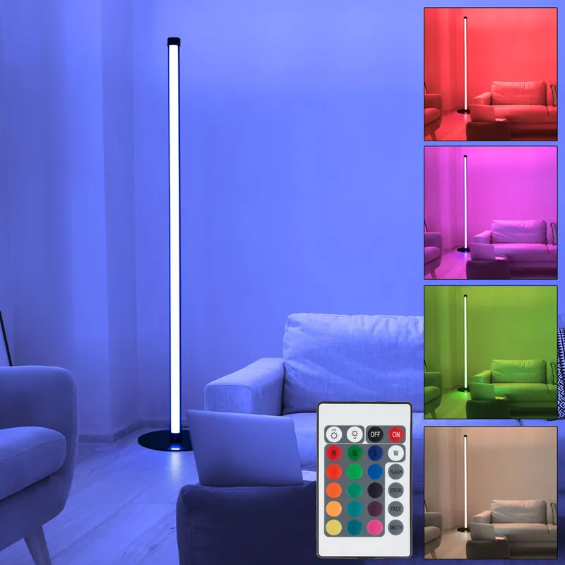 RGB LED vloerlamp, afstandsbediening, app-bediening, H 105cm Fabrieksprijs