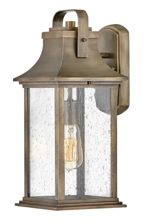 Veilige Betaling Wandlamp, buitenlamp, aluminium, glas, IP44, B 18,4 cm