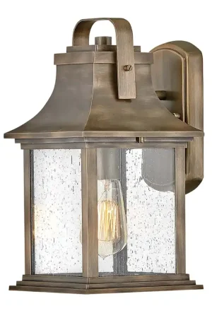 Wandlamp, buitenlamp, aluminium, glas, IP44, B 18,4 cm Voordeelprijs