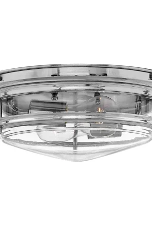 Speciale Aanbieding Plafondlamp, badkamerlamp, chroom, staal, glas, IP44