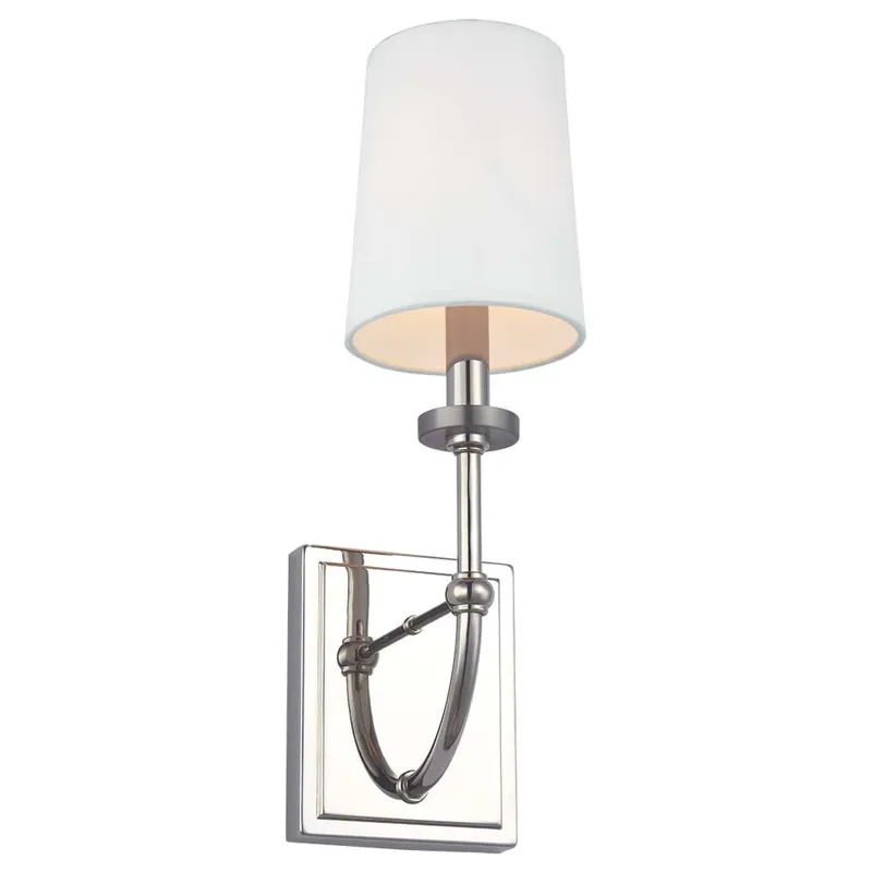 Betaalbaar LED wandlamp, staal, chroom, H 40,6 cm