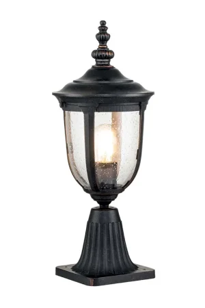 Uitverkoop Staande lamp, aluminium, brons, helder glas, H 46,6 cm