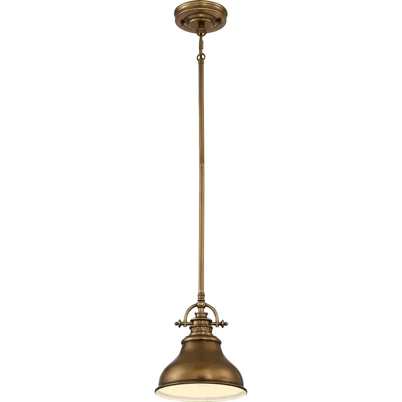 Hanglamp, plafondlamp, metaal glas, messing Beperkte Voorraad