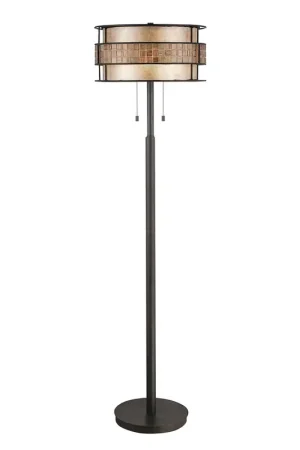 Alleen Vandaag Staande lamp, metaal glas, koper, trekschakelaar