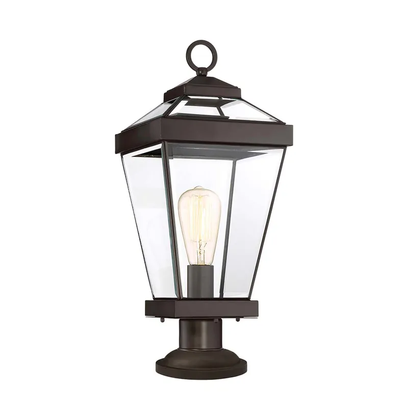 Buitenlamp, sokkellamp, H 51,9 cm, brons Koop Vandaag