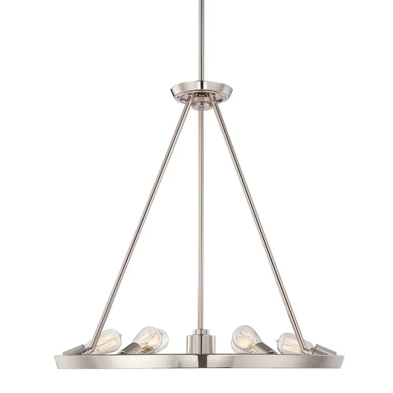 Direct Beschikbaar Kroonluchter, hanglamp, zilver metaal, D 71 cm