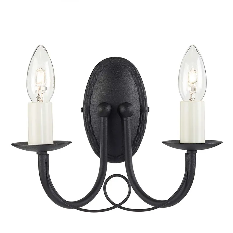 Finale Uitverkoop Wandlamp, staal, zwart, B 26 cm