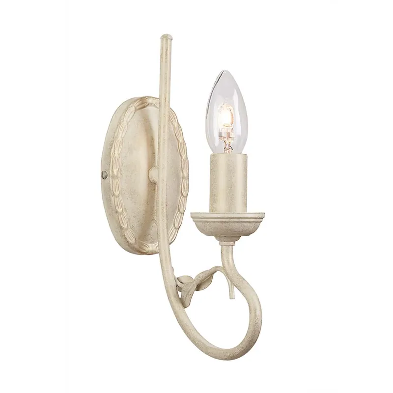 Veilige Betaling Wandlamp, metaal, ivoorgoud, B 8,5 cm