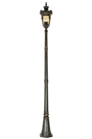 Veilige Betaling Buitenlamp, kandelaar, staande lamp, brons, H 237 cm