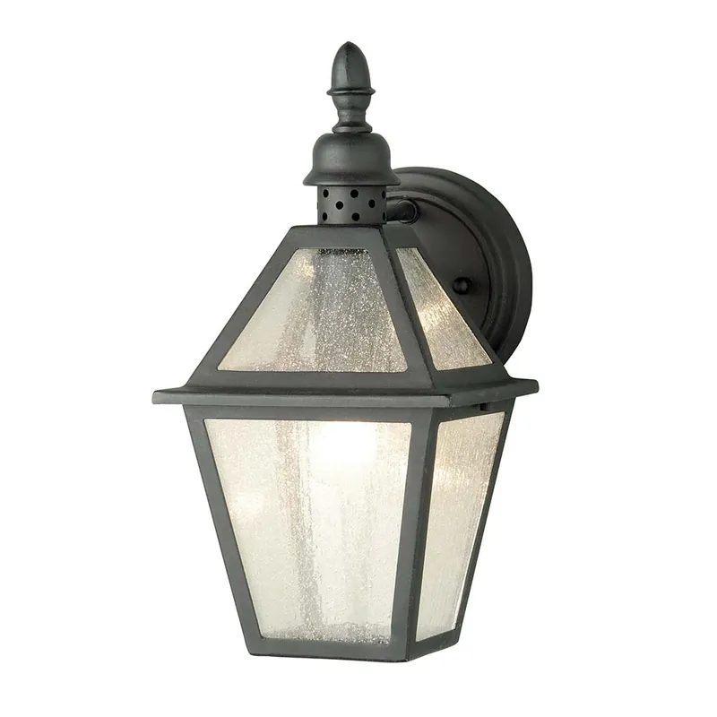 Buitenlamp, wandlamp, lantaarn, ALU spuitgegoten glas, H 34 cm Veilige Betaling