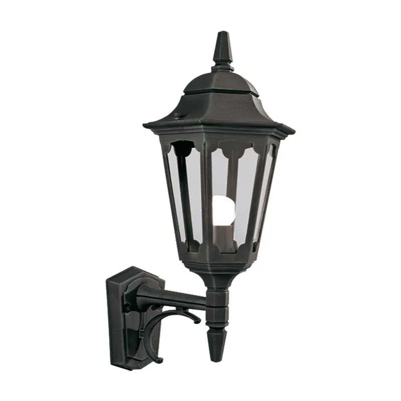 Buitenlamp, wandlamp, lantaarn, ALU spuitgegoten glas, H 52 cm Beperkte Voorraad