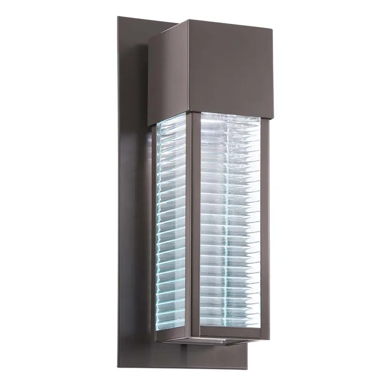 LED buitenlamp, wandlamp, ALU, brons, H 40,7 cm Shop Nu