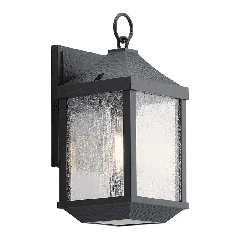 Buitenlamp, wandlamp, ALU glas, zwart, H 34,3 cm Bestseller