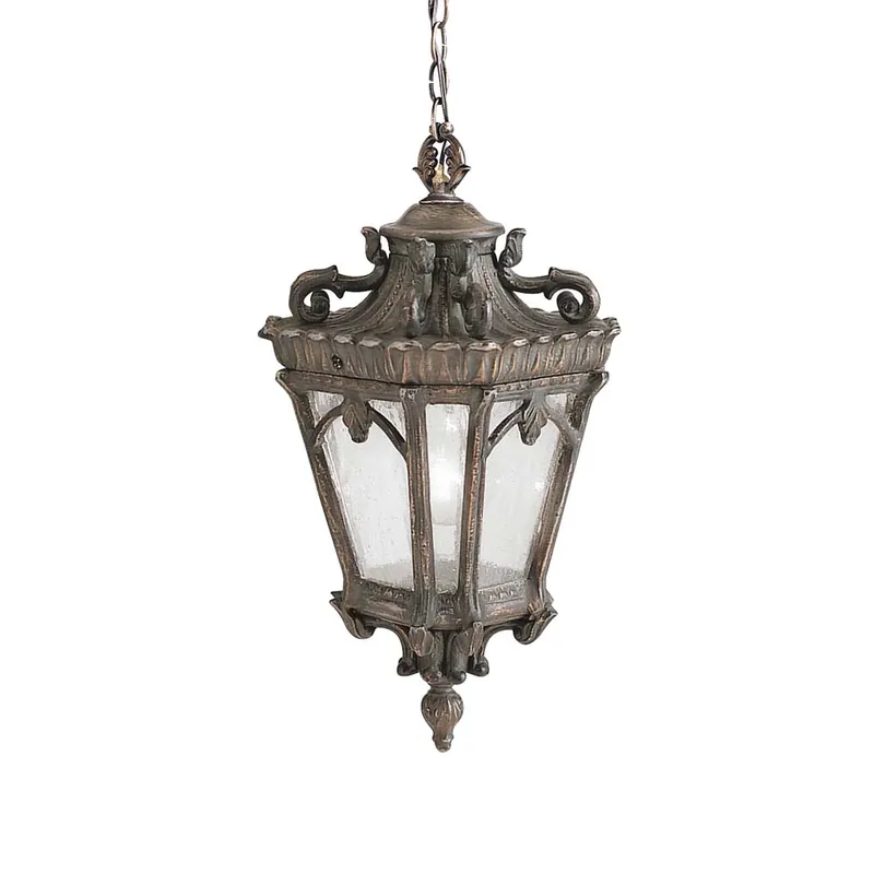 Veilige Betaling Buitenlamp, kettinglantaarn, ALU gegoten glas, D 30,5 cm